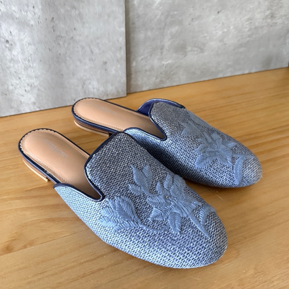 Draper James Slip-on Mules Denim Size 8